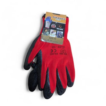 1 Paar Arbeitshandschuhe mit Latex Beschichtung